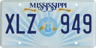MS license plate XLZ949