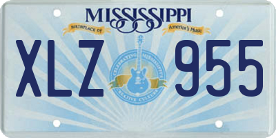 MS license plate XLZ955