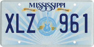 MS license plate XLZ961