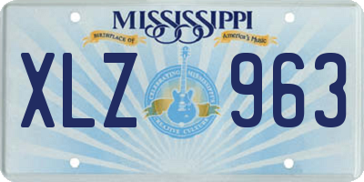 MS license plate XLZ963