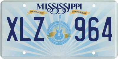 MS license plate XLZ964