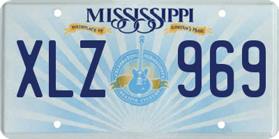 MS license plate XLZ969