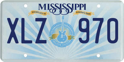 MS license plate XLZ970