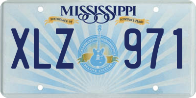 MS license plate XLZ971