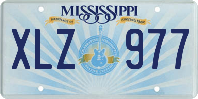 MS license plate XLZ977