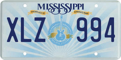MS license plate XLZ994