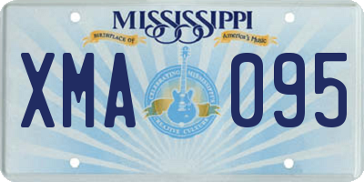 MS license plate XMA095