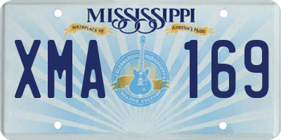 MS license plate XMA169