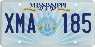 MS license plate XMA185