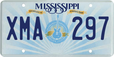 MS license plate XMA297