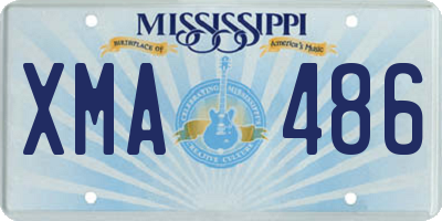 MS license plate XMA486