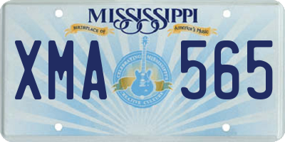 MS license plate XMA565