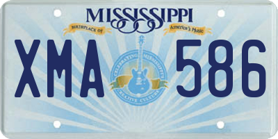 MS license plate XMA586