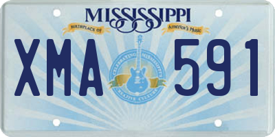 MS license plate XMA591