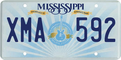 MS license plate XMA592