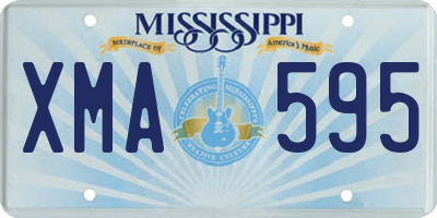 MS license plate XMA595
