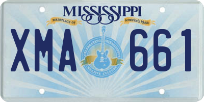 MS license plate XMA661