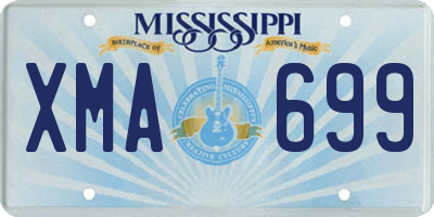 MS license plate XMA699