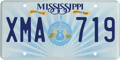 MS license plate XMA719