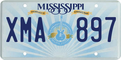 MS license plate XMA897