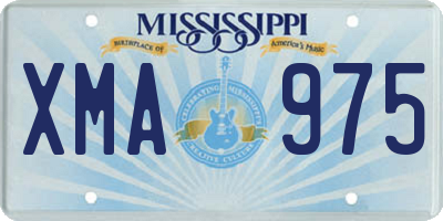 MS license plate XMA975
