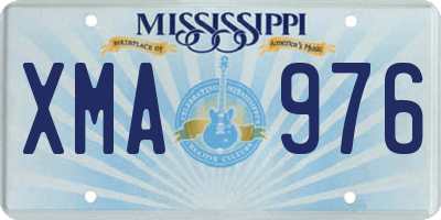 MS license plate XMA976