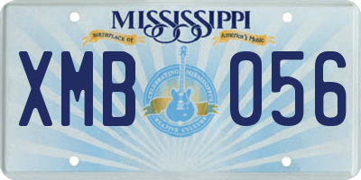 MS license plate XMB056