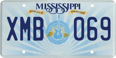 MS license plate XMB069