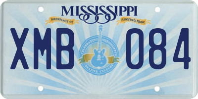 MS license plate XMB084