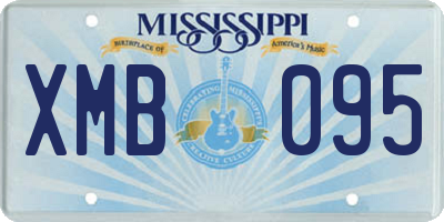 MS license plate XMB095