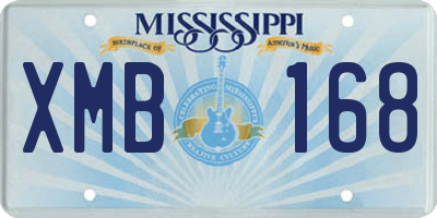 MS license plate XMB168