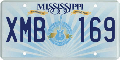 MS license plate XMB169