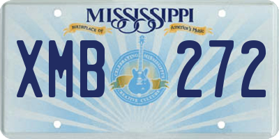 MS license plate XMB272