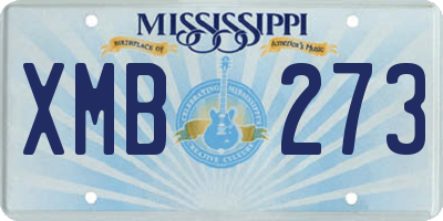 MS license plate XMB273