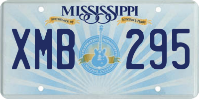 MS license plate XMB295