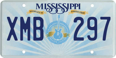 MS license plate XMB297