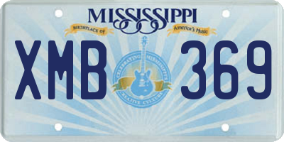 MS license plate XMB369