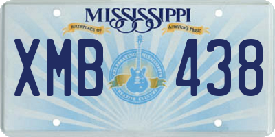 MS license plate XMB438