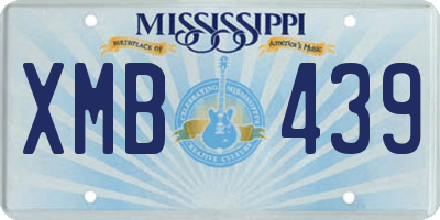 MS license plate XMB439