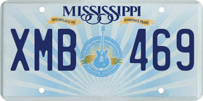 MS license plate XMB469