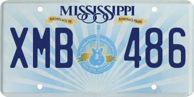 MS license plate XMB486