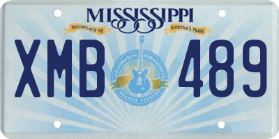 MS license plate XMB489