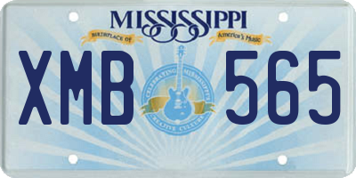 MS license plate XMB565