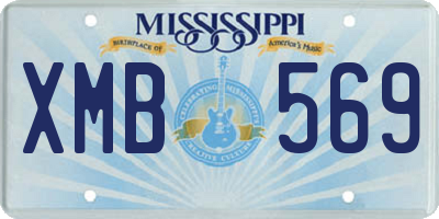 MS license plate XMB569