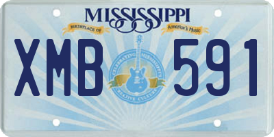 MS license plate XMB591