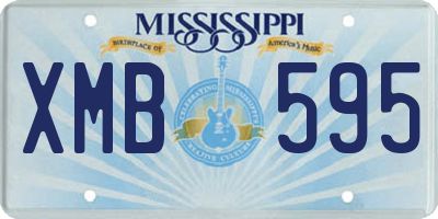 MS license plate XMB595