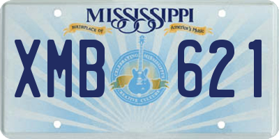 MS license plate XMB621