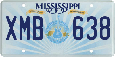 MS license plate XMB638