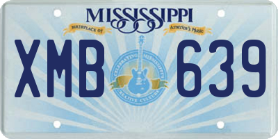 MS license plate XMB639