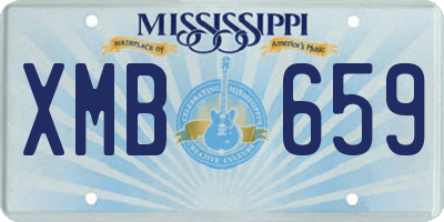 MS license plate XMB659